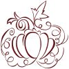 Art Deco Thanksgiving 10 Machine Embroidery Designs in 9 sizes - Image 5