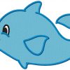 Applique Sea Friends 10 Machine Embroidery Designs + filled on CD in 4 sizes - Image 21