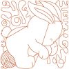 Bunnies Blocks 12 Redwork Machine Embroidery Designs Quilt Blocks - Image 7
