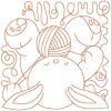 Bunnies Blocks 12 Redwork Machine Embroidery Designs Quilt Blocks - Image 9