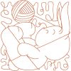 Bunnies Blocks 12 Redwork Machine Embroidery Designs Quilt Blocks - Image 10