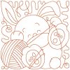 Bunnies Blocks 12 Redwork Machine Embroidery Designs Quilt Blocks - Image 11