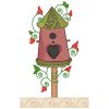 Birdhouses 10 Machine Embroidery Designs in 7 sizes - Image 4