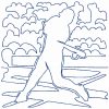 Continuous Line Baseball 12 Machine Embroidery Designs - Image 4