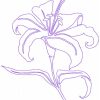 Continuous Line Lilies 10 Machine Embroidery Designs - Image 5