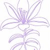 Continuous Line Lilies 10 Machine Embroidery Designs - Image 6