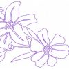 Continuous Line Lilies 10 Machine Embroidery Designs - Image 11