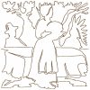 Free Motion Thanksgiving Blocks 12 Machine Embroidery Designs - Image 8