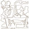Free Motion Thanksgiving Blocks 12 Machine Embroidery Designs - Image 10