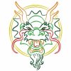 Color Outline Dragon 10 Machine Embroidery Designs Satin Outline - Image 5