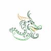 Color Outline Dragon 10 Machine Embroidery Designs Satin Outline - Image 7
