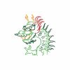 Color Outline Dragon 10 Machine Embroidery Designs Satin Outline - Image 8