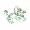 Color Outline Dragon 10 Machine Embroidery Designs Satin Outline - Image 9