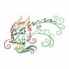 Color Outline Dragon 10 Machine Embroidery Designs Satin Outline - Image 2