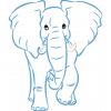 Color Outline Elephants 10 Embroidery Designs - Image 6