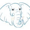 Color Outline Elephants 10 Embroidery Designs - Image 3