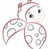 Color Outline Ladybugs 10 Machine Embroidery Designs - Image 3