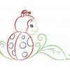 Color Outline Ladybugs 10 Machine Embroidery Designs - Image 7