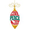 Christmas Ornaments Sayings Set 2 - 10 Machine Embroidery Designs CD in 6 sizes - Image 2