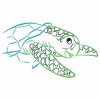 Color Outline Sea Turtles 10 Machine Embroidery Designs - Image 9