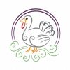 Color Outline Thanksgiving 10 Machine Embroidery Designs - Image 3