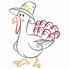 Color Outline Thanksgiving 10 Machine Embroidery Designs - Image 7