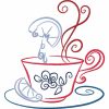 Color Outline Tea Time 10 Machine Embroidery Designs - Image 3