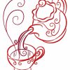 Color Outline Tea Time 10 Machine Embroidery Designs - Image 7