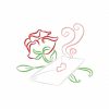 Color Outline Valentines 10 Machine Embroidery Designs - Image 9