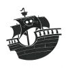 Cute Pirate Outlines 10 Machine Embroidery Designs - Image 5