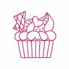Cupcakes 10 Machine Embroidery Designs - Image 8