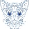 Deco Cats 10 Machine Embroidery Designs - Image 2