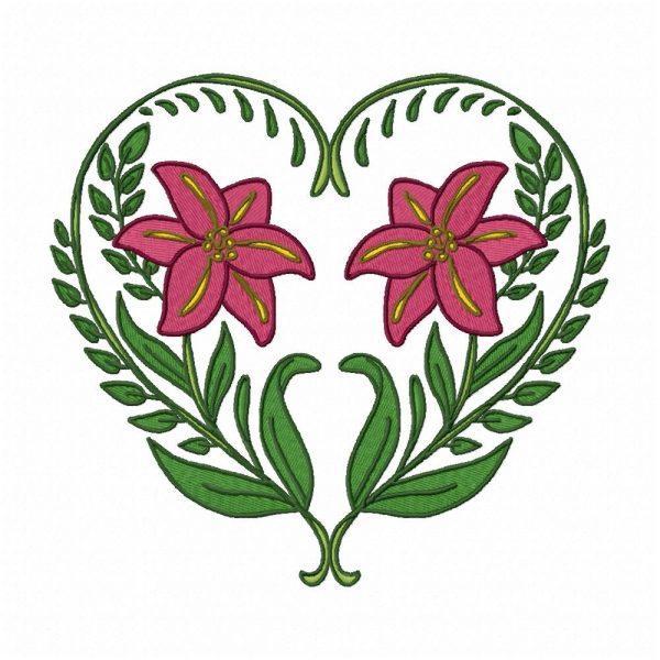 Enjoyment of Life Lilies 10 Machine Embroidery Designs