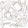 Free Motion Coffee Blocks 12 Machine Embroidery Designs - Image 4