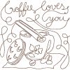 Free Motion Coffee Blocks 12 Machine Embroidery Designs - Image 5
