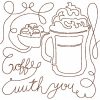 Free Motion Coffee Blocks 12 Machine Embroidery Designs - Image 11