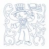 Free Motion Cute American Blocks 12 Machine Embroidery Designs - Image 9