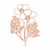 Free Motion California Poppy 10 Machine Embroidery Designs - Image 10
