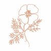 Free Motion California Poppy 10 Machine Embroidery Designs - Image 11