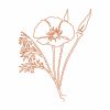 Free Motion California Poppy 10 Machine Embroidery Designs - Image 3