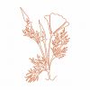 Free Motion California Poppy 10 Machine Embroidery Designs - Image 4