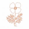 Free Motion California Poppy 10 Machine Embroidery Designs - Image 7