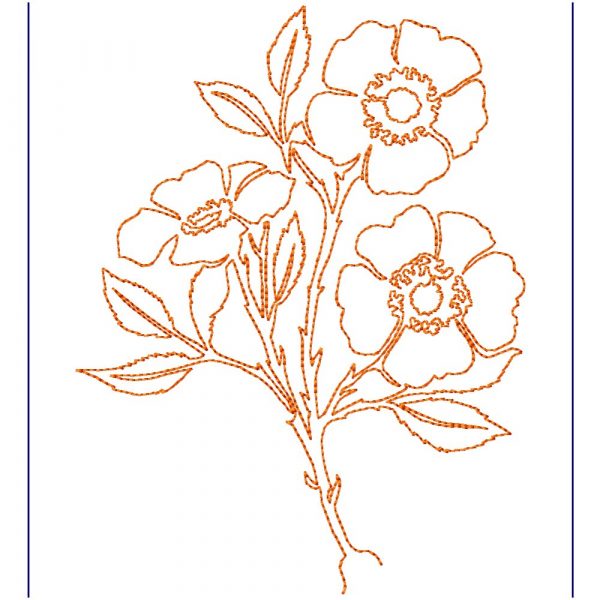 Free Motion Cherokee Rose 10 Machine Embroidery Designs