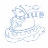 Free Motion Christmas Snowman 10 Machine Embroidery Designs - Image 6