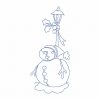 Free Motion Christmas Snowman 10 Machine Embroidery Designs - Image 9