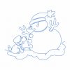 Free Motion Christmas Snowman 10 Machine Embroidery Designs - Image 11