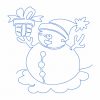 Free Motion Christmas Snowman 10 Machine Embroidery Designs - Image 2