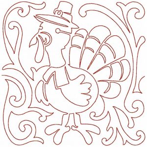 Free Motion Cute Thanksgiving 12 Machine Embroidery Designs