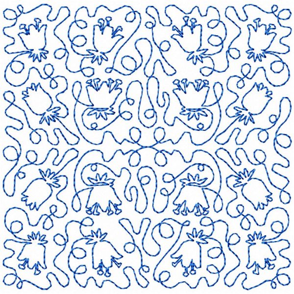 Free Motion Flowers 10 Machine Embroidery Designs