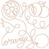 Free Motion Fruits 12 Machine Embroidery Designs - Image 4